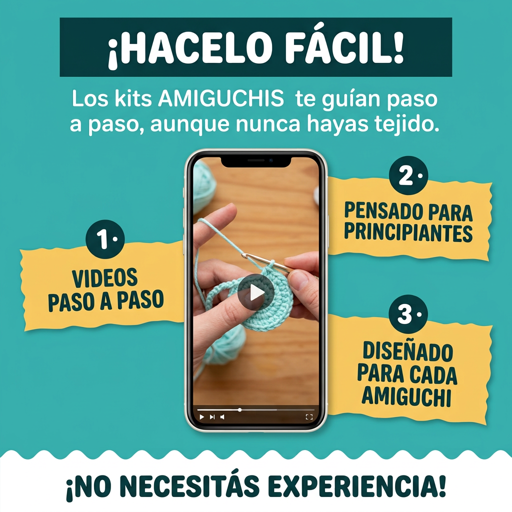 Amiguchis animados | Kit de Crochet